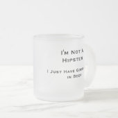 Je ne suis pas un hippie-- Tasse de bière (Devant droit)