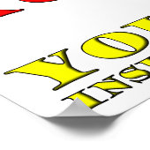 Je ne suis pas un Poster rigolote (Coin)