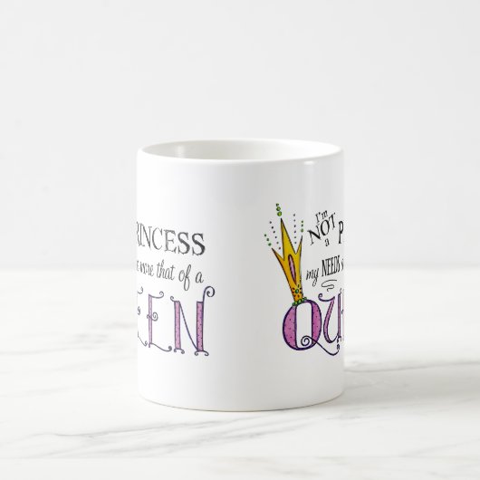 Je ne suis pas une princesse Mug (Centre)