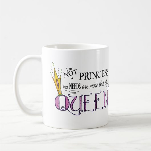 Je ne suis pas une princesse Mug (Gauche)