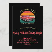 Je ne suis pas vieux, je suis classique Invitation (Devant / Derrière)