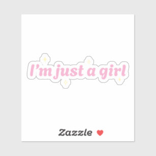 Je ne suis qu'une fille Vinyl Sticker
