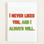 Je ne t'ai jamais aimé (Devant)