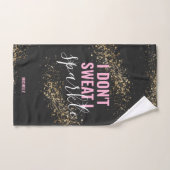 Je ne transpire pas, je brille, Gym pour filles (Serviette à main)