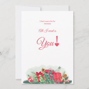 Je ne veux pas beaucoup de cartes de Noël