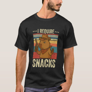 Je nécessite un t-shirt de snacks Cowboy Capybara 