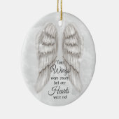 Je ogen waren klaar... onze harten waren niet gede keramisch ornament (Rechts)