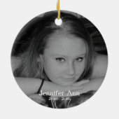 Je ogen waren klaar... onze harten waren niet gede keramisch ornament (Achterkant)