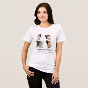 Je onhandigheid maakt deel uit van wat je uniek ma Tri-Blend shirt