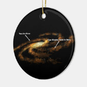 Je ontbrekende contactdoos is hier melkweg melkweg keramisch ornament (Links)