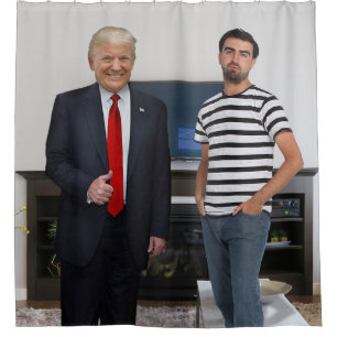 Je ontmoette President Donald Trump Foto toevoeg Douchegordijn