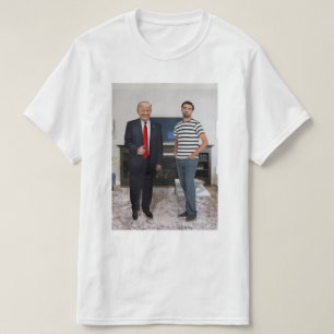 Je ontmoette President Donald Trump   Foto toevoeg T-shirt