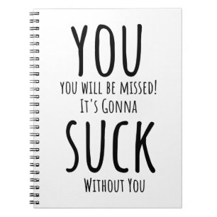 Je ontsnapt, vertrekt notitieboek