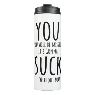 Je ontsnapt, vertrekt thermosbeker