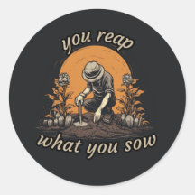 Je oogst wat je zaait, plant liefhebber, botanisch