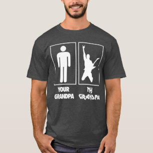 Je opa mijn opa gitaar Rock N Roll muziek B T-shirt