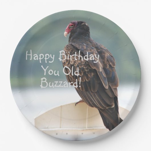 Je oude buzzard Birthday Papieren Bordje (Voorkant)