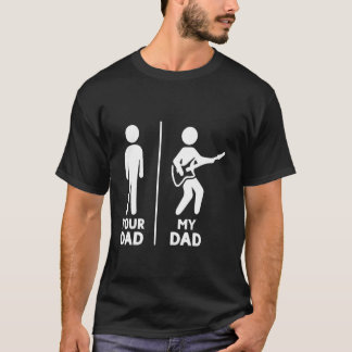 Je Papa Mijn Papa Gitarist Artiest Basgitaar Papa  T-shirt