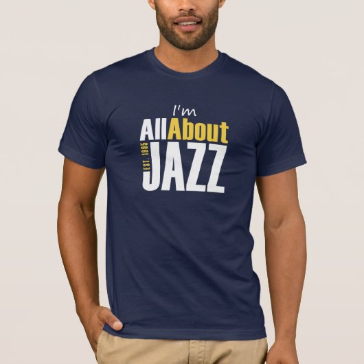 Je parle du T-shirt Contoured Fit Homme de Jazz (Devant)