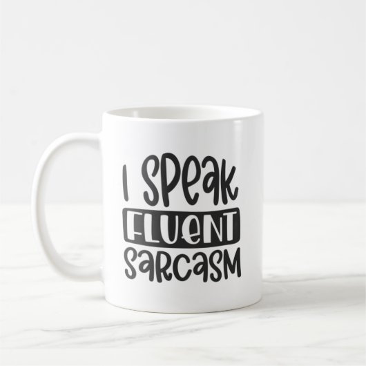 Je Parle Fluent Sarcasm Mug (Gauche)