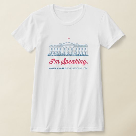 Je parle Kamala Harris pour le président T-Shirt (Poser)
