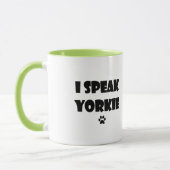 Je parle la tasse de Yorkie (Gauche)