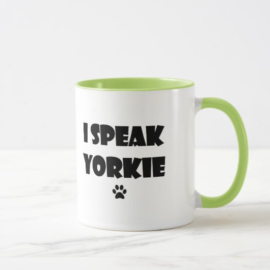 Je parle la tasse de Yorkie (Droite)
