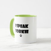 Je parle la tasse de Yorkie (Devant gauche)
