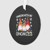 Je Passe Avec Mes Gnomies Drôle Noël Gnome Xmas (devant)