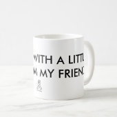 "Je passe…" tasse de citation (Devant droit)