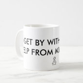 "Je passe…" tasse de citation (Devant gauche)