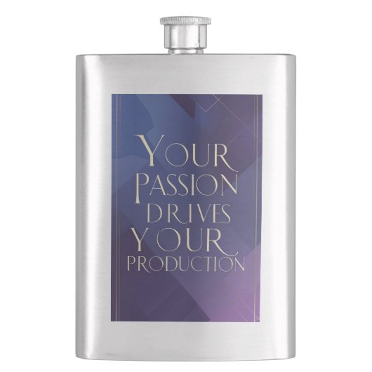 Je passie drijft je productie flacon (Voorkant)