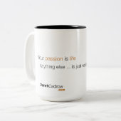 Je passie is levensechte mok (Voorkant links)