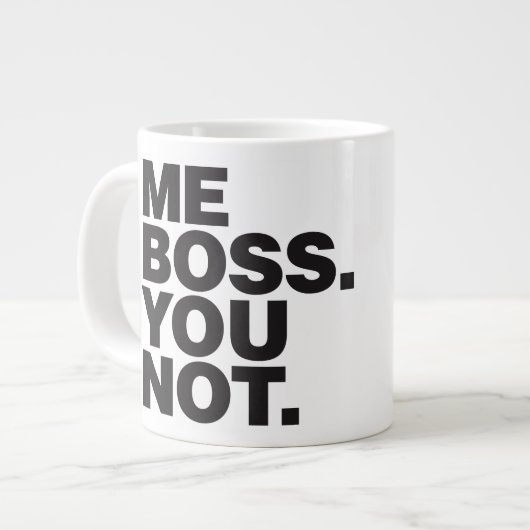 JE PATRON VOUS tasse de café non enorme (Devant gauche)