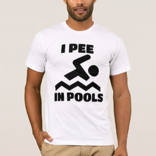 JE PEE DANS LES PISCINES PÈRE NAGEUSE T-SHIRTS