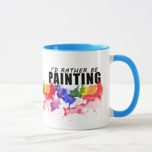 Je peindrais plutôt la tasse d'artiste d'aquarelle (Droite)