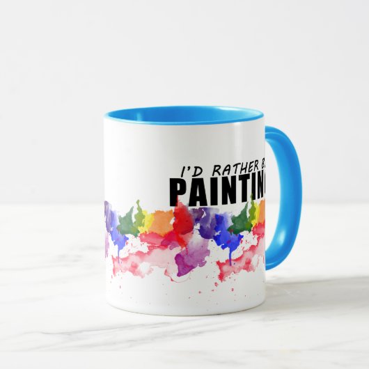 Je peindrais plutôt la tasse d'artiste d'aquarelle (Devant droit)