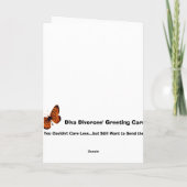 Je pensais à vous aujourd'hui carte de voeux (Dos)