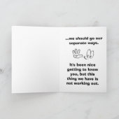 Je pensais à vous aujourd'hui carte de voeux (Intérieur)