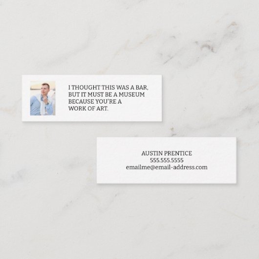 Je Pensais qu'il s'agissait d'une carte d'appel ph (Devant / Derrière)