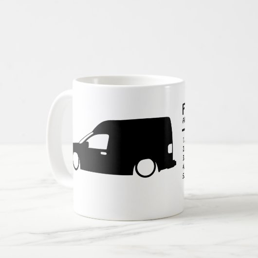 Je pense que j'aime mon Van Combo B Coffee Mug (Devant gauche)