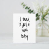 Je pense que je serai heureux aujourd'hui Carte po (Debout devant)