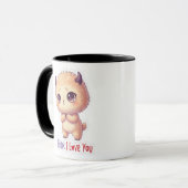 Je Pense Que Je T'Aime Mug - Cute Romantique Coffe (Devant gauche)