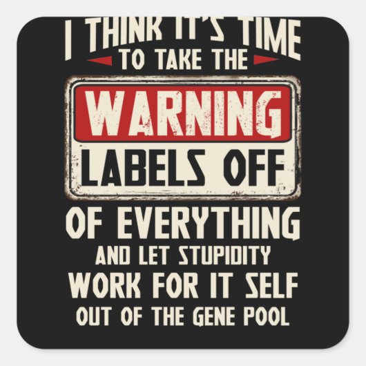 Je pense qu'il est temps de prendre les Étiquettes (Devant)