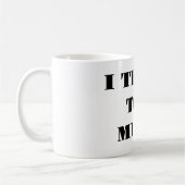 Je Pense Trop - Mug à Café (Gauche)