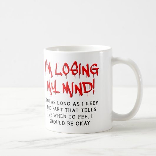 Je Perds La Tête Mug Drôle (Droite)