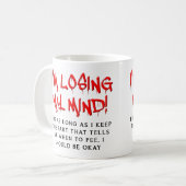 Je perds mon esprit drôle Mug (Devant gauche)