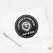 Je Personnaliser mon propre Sticker rond classique (Enveloppe)