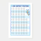 Je peux ajouter des fractions - Bleu Post-It Notes (Devant)