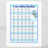 Je peux ajouter et soustraire des fractions Modèle (Dos)